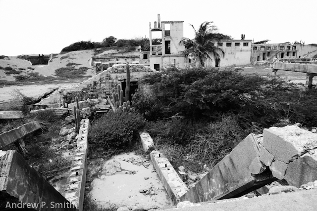 The central building of Fort Rocky. 