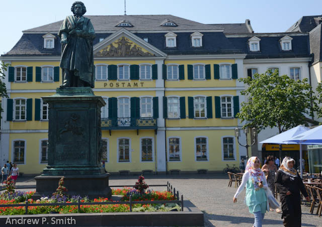 Beethoven's statue.